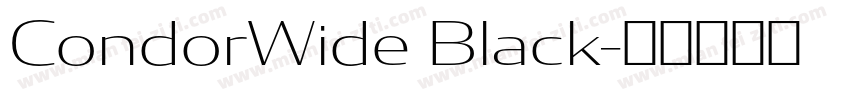 CondorWide Black字体转换